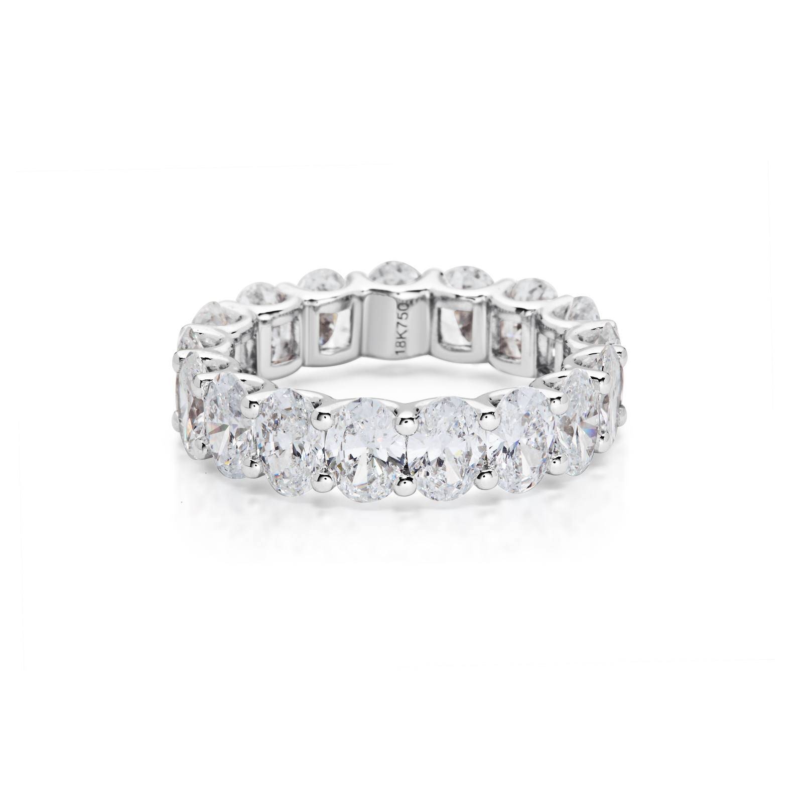 Oval Cut Diamond Eternity Band