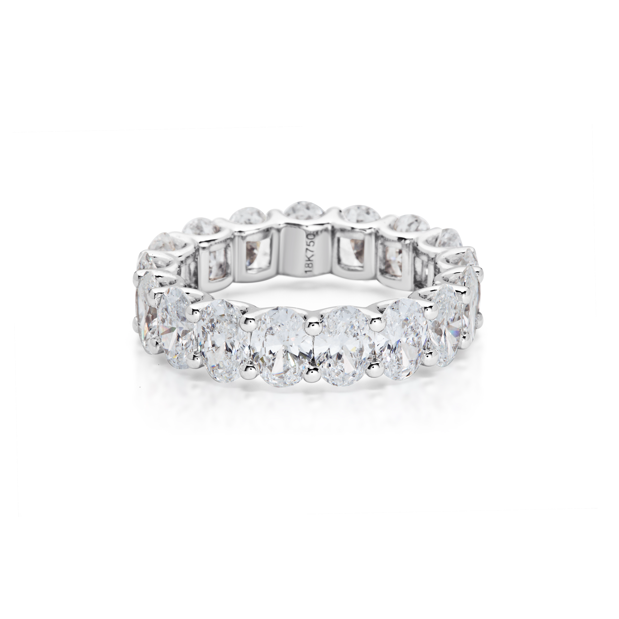 Oval Cut Diamond Eternity Band