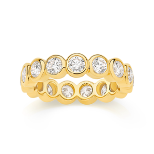 Round Bezel Set Diamond Eternity