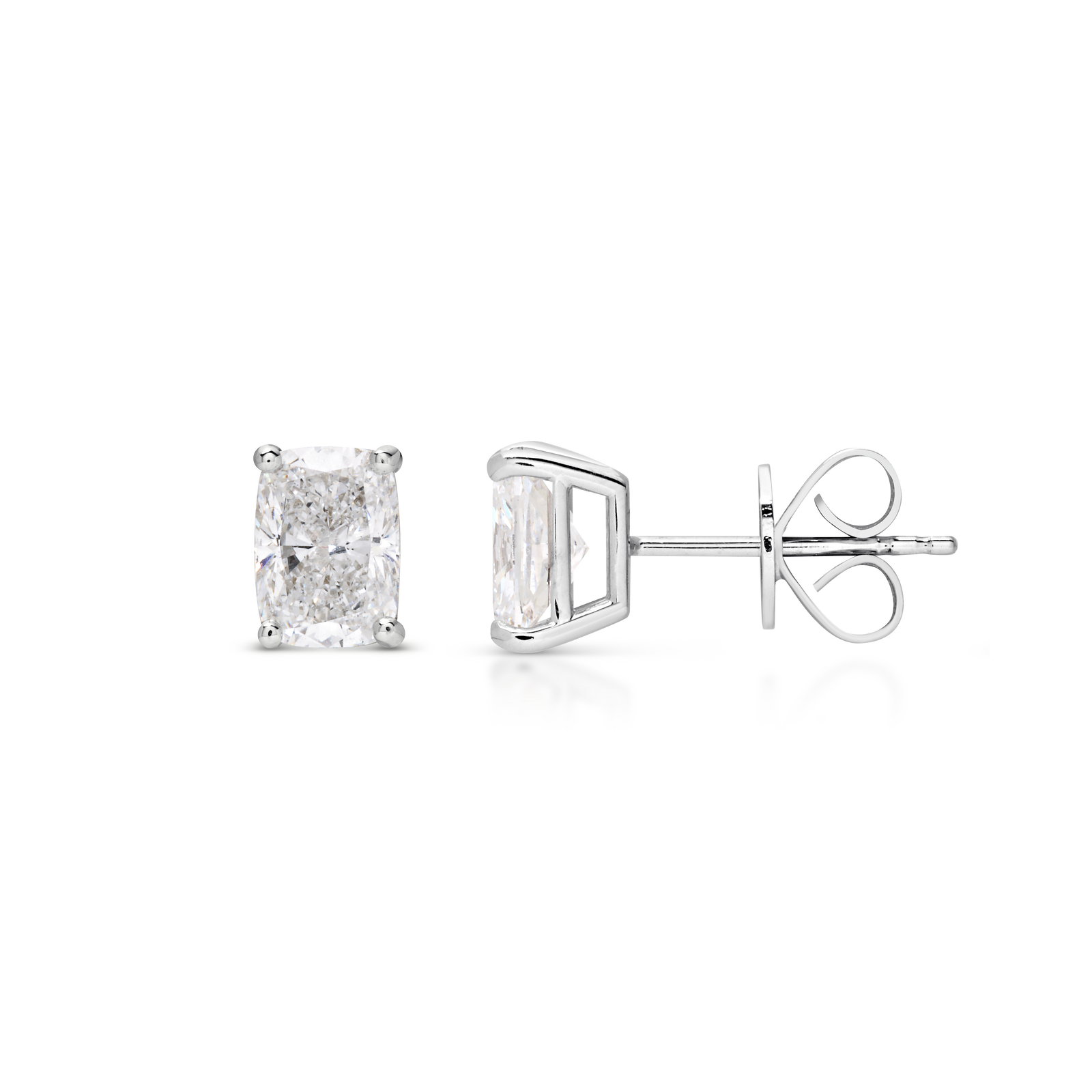 Radiant Cut Diamond Studs Earrings