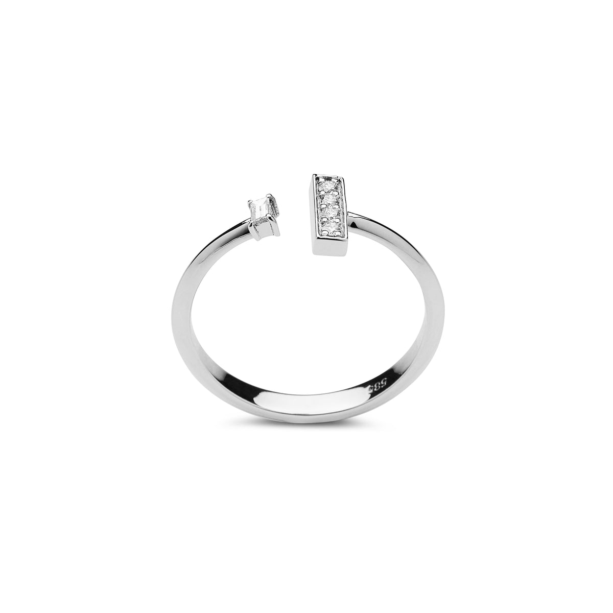 Split Band Diamond Ring