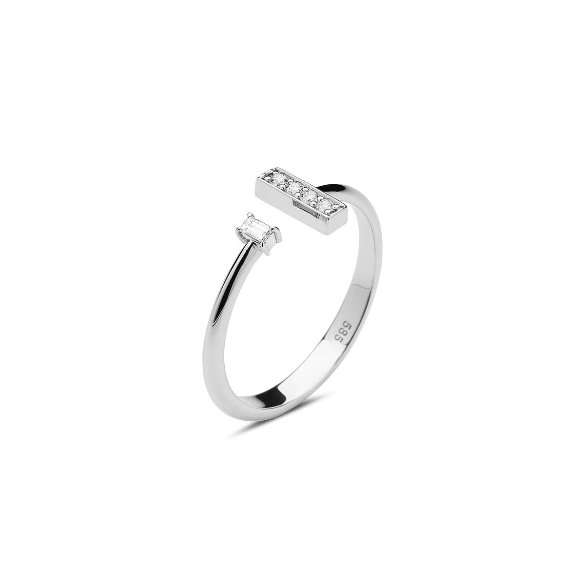 Split Band Diamond Ring