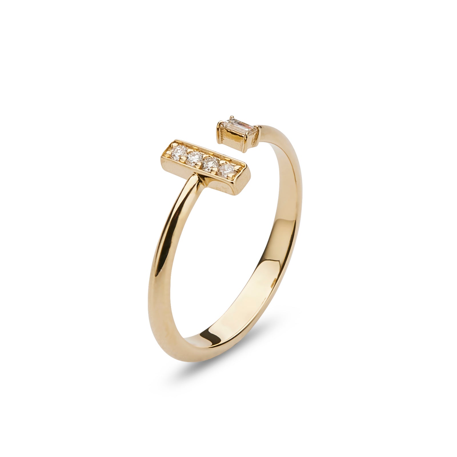 Split Band Diamond Ring