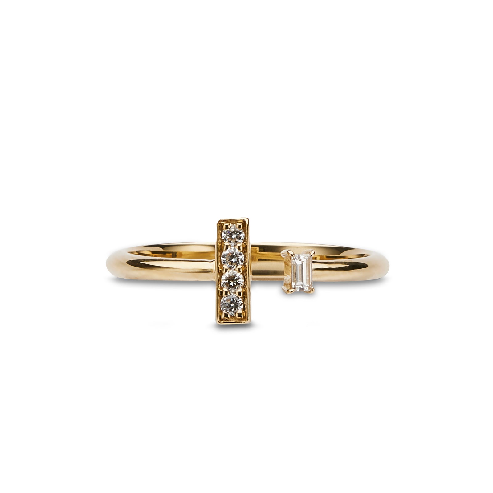 Split Band Diamond Ring