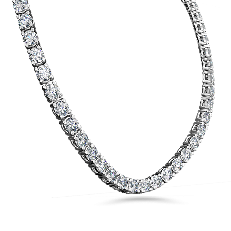 Tennis Necklace Round Brilliant - Large