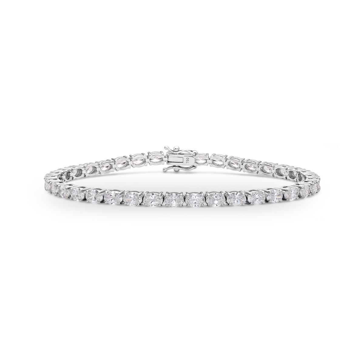 Tennis Bracelet Oval Cut Diamond Setting