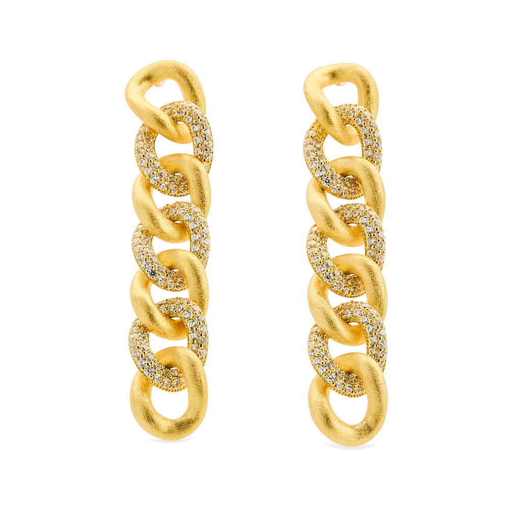 Topaz Chain Earrings