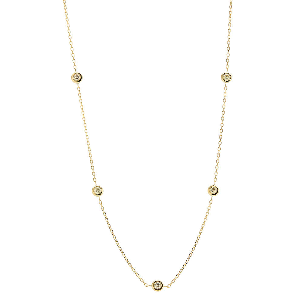 Yellow Gold Diamond By The Yard Necklace 001-165-00290 Cary | Joint Venture  Jewelry | Cary, NC