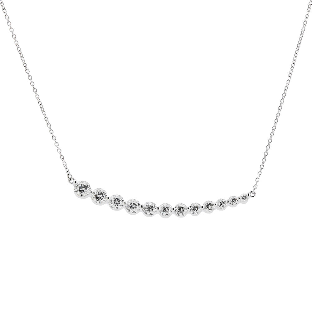 Graduated Diamond Chain Graduated Diamond Necklace - Errai Jewellery