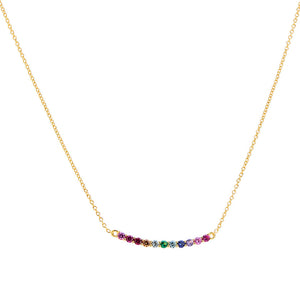 Rainbow Sapphire Necklace