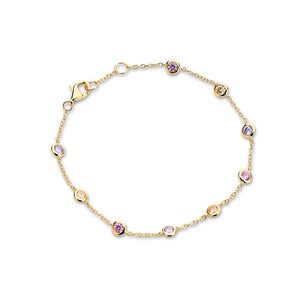 Multicoloured Sapphire  Bracelet