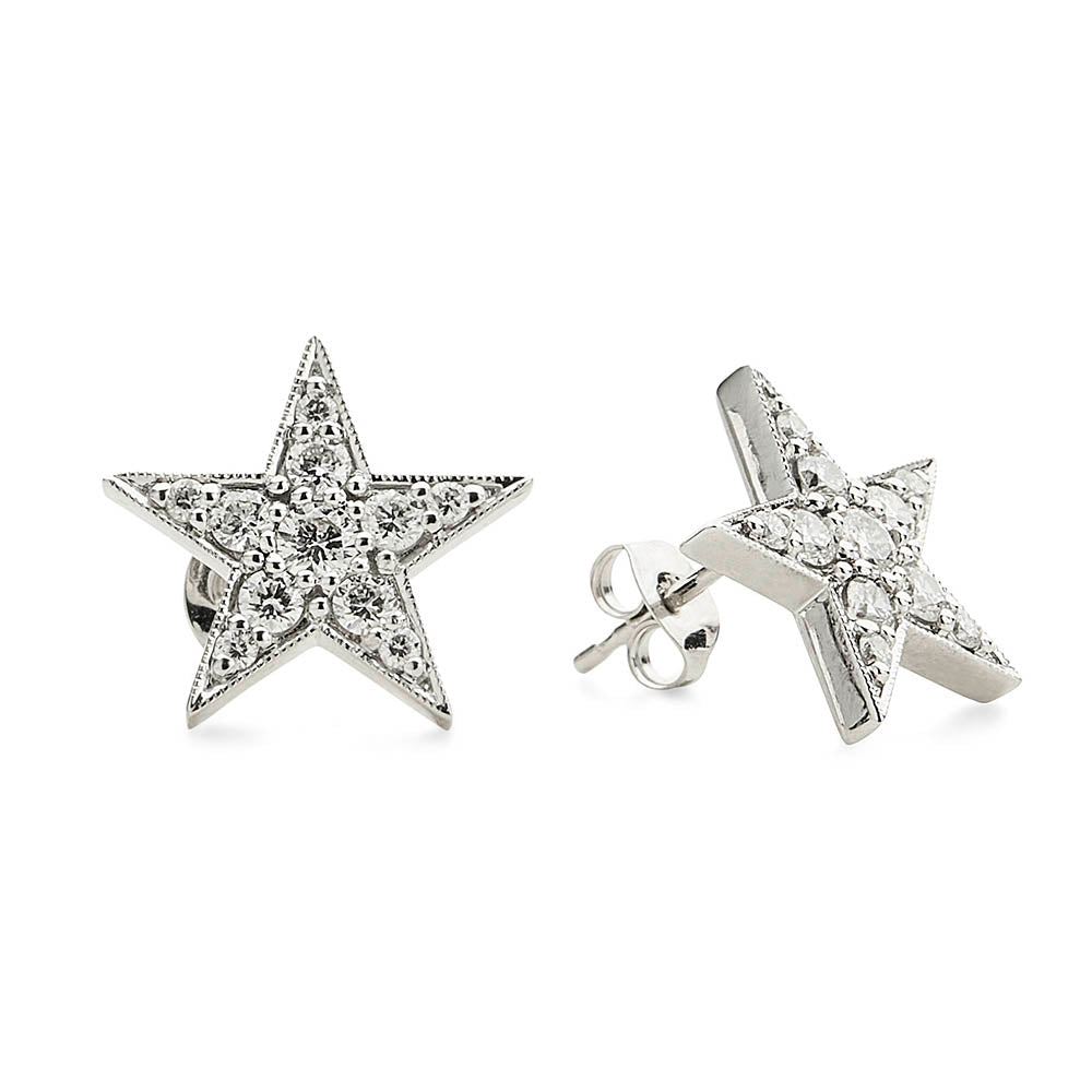 Stephen Webster 18kt White Gold Black Diamond Cross Earrings – CJ Charles  Jewelers